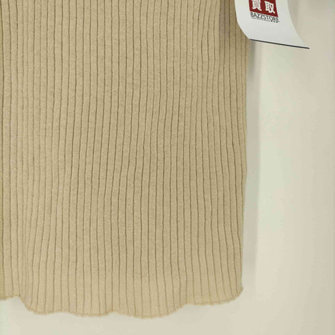 ビューティーアンドユースユナイテッドアローズ BEAUTY & YOUTH UNITED ARROWS ウォッシャブル リブデザイン5分袖ニット レディース