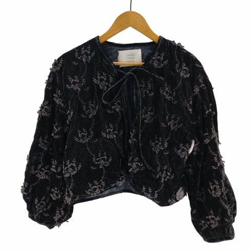 Crinkle crinkle crinkle embroidery ボレロ レディース FREE
