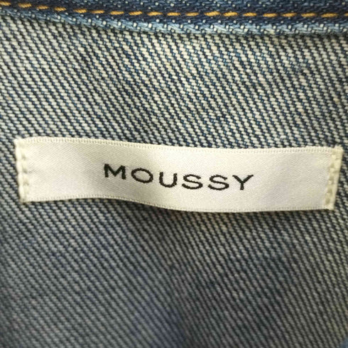 マウジー moussy SHORT SLEEVE DENIM MINI ショートスリーブデニムミニ ドレス ワンピース レディース JPN:1