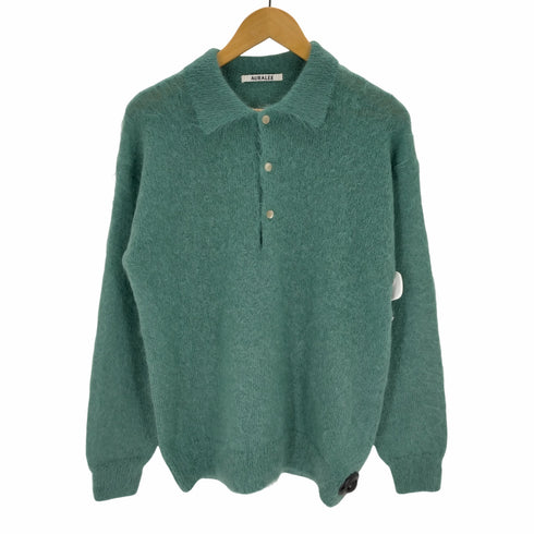 オーラリー AURALEE Brushed Super Kid Mohair Knit POLO メンズ JPN:3