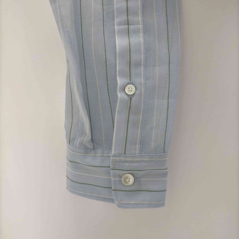 オーラリー AURALEE HARD TWIST FINX ORGANDY STRIPE SHIRT メンズ JPN:4