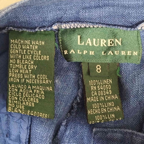 ローレンラルフローレン LAUREN RALPH LAUREN リネン ショーツ ハーフ パンツ レディース 8