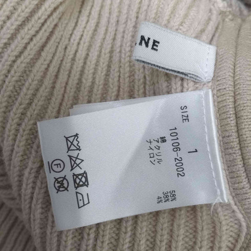 クラネ CLANE 21SS DOUBLE FACE LINE KNIT ダブルフェイスラインニット レディース JPN:1