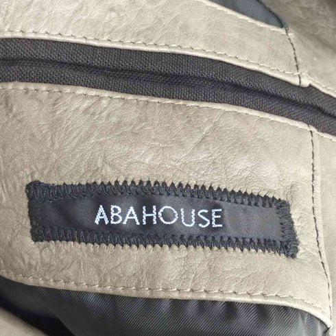 アバハウス ABAHOUSE シープレザー 2B テーラード ジャケット メンズ JPN:3