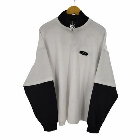オーワイ OY LAYERED ZIPPER POLA LONG SLEEVE メンズ