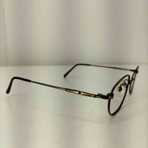 メルローズ MELROSE レンズ無し メタルフレームメガネ メンズ 52□17-143