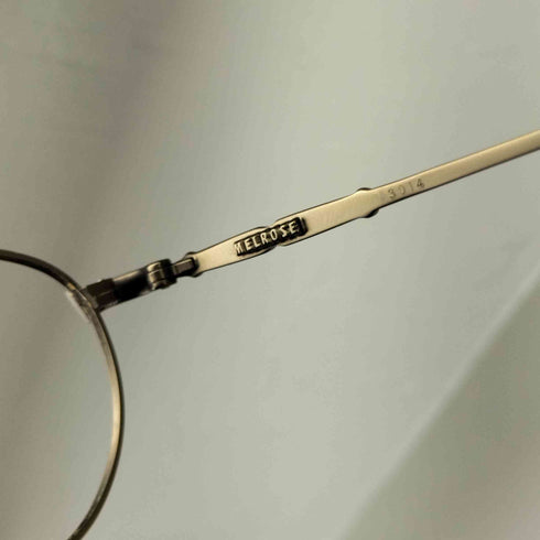 メルローズ MELROSE レンズ無し メタルフレームメガネ メンズ 52□17-143