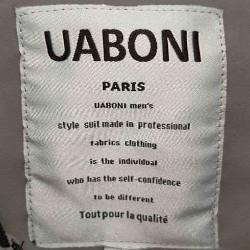 UABONI ステッチデザインジップアップブルゾン メンズ 50