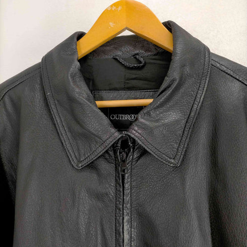 アウトブルック OUTBROOK ビッグサイズレザージップブルゾン メンズ 2X