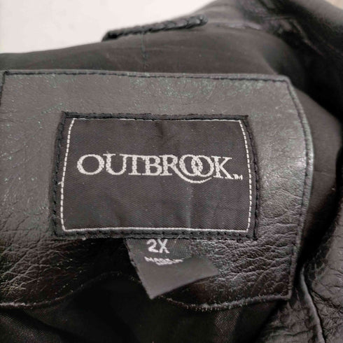 アウトブルック OUTBROOK ビッグサイズレザージップブルゾン メンズ 2X