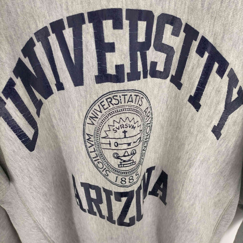 チャンピオン Champion 90s USA製 刺繍タグ ラバー3段 REVERSE WEAVE UNIVERSITY ARIZONA クルーネックスウェット メンズ import:L
