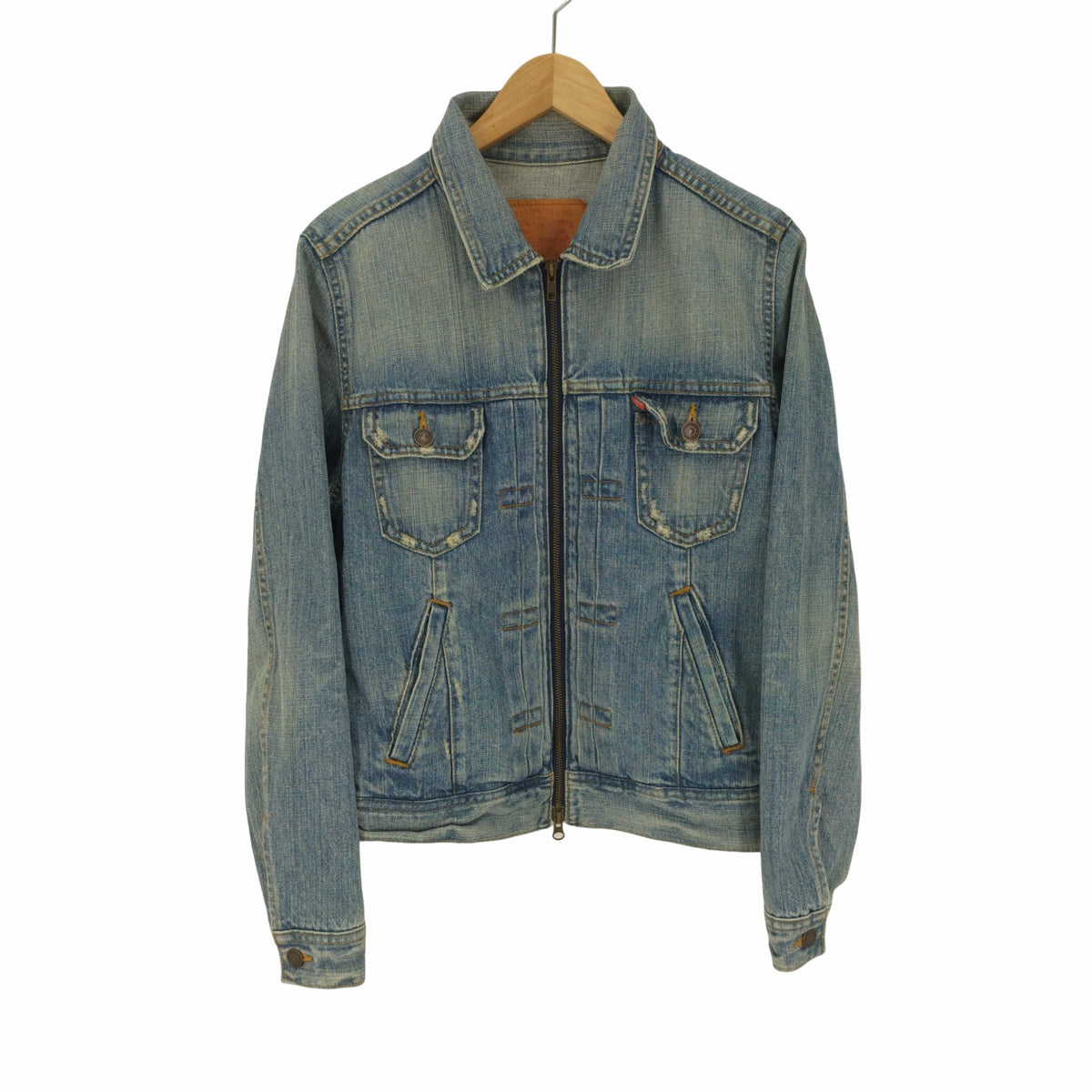 リーバイス デニムジャケット L 70602 2nd フルジップ リーバイス Levis 00S 70602 2nd 型 4P ジップアップ デニム