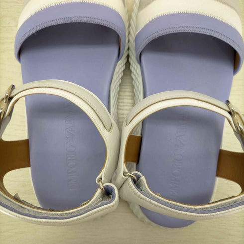 エンポリオアルマーニ EMPORIO ARMANI LEATHER PLATFORM SANDALS レディース