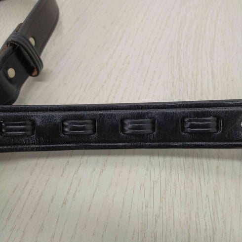トリーレザー TORY LEATHER フック型バックルブライドルレザーベルト ブラック 2280 メンズ 34