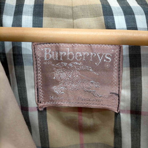 バーバリーズ BURBERRYS 裏地ノヴァチェックステンカラーコート MADE IN ENGLAND メンズ