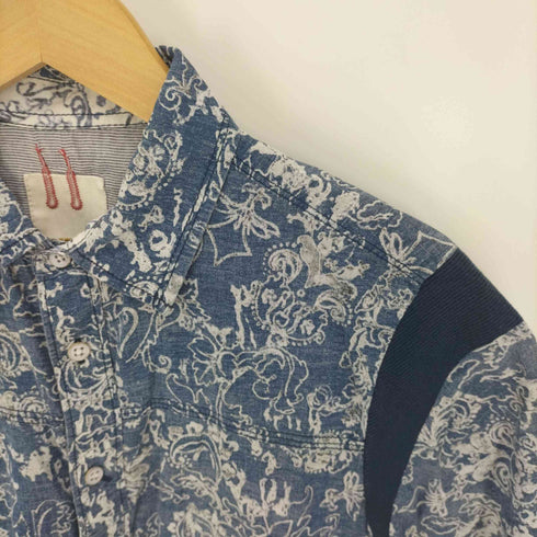 ディーゼル DIESEL 00S ペイズリー シースルー S/S シャツ メンズ import:S