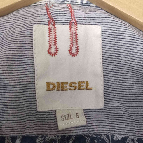 ディーゼル DIESEL 00S ペイズリー シースルー S/S シャツ メンズ import:S