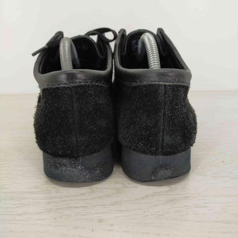 クラークス Clarks 別注 Wallabee Gore-tex ブラックレザー スウェードコンビ メンズ JPN:26