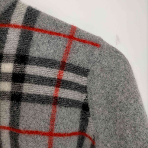 バーバリーズ BURBERRYS カシミヤ100 チェック ニット レディース import:M