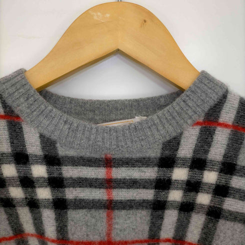 バーバリーズ BURBERRYS カシミヤ100 チェック ニット レディース import:M