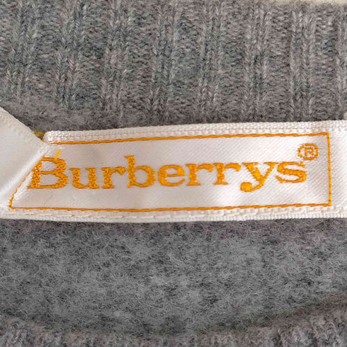 バーバリーズ BURBERRYS カシミヤ100 チェック ニット レディース import:M