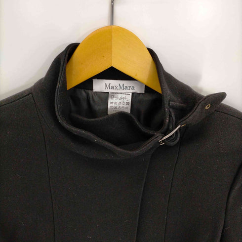マックスマーラ MAXMARA ウールベルテッドジャケット レディース 38