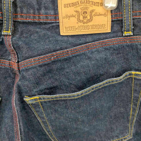 ステューシー Stussy 00S MADE IN USA ROUGH-RUGGED DENIM ボタンフライストレートデニム メンズ 33