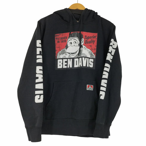 ベンデイビス BEN DAVIS ゴリラロゴ 裾プリント フーディ メンズ JPN:L
