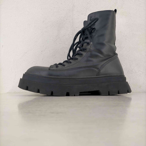 ベルシュカ BERSHKA HVY STEP 8ホール レースアップ レザー ブーツ メンズ 43