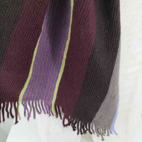 ポールスミス Paul Smith PURE NEW WOOL ストライプマフラー メンズ