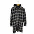 ミハラヤスヒロ MIHARA YASUHIRO HOODED FLANNEL BIGSHIRTS フェイクレイヤード オンブレチェックブルゾン メンズ JPN:44