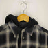 ミハラヤスヒロ MIHARA YASUHIRO HOODED FLANNEL BIGSHIRTS フェイクレイヤード オンブレチェックブルゾン メンズ JPN:44