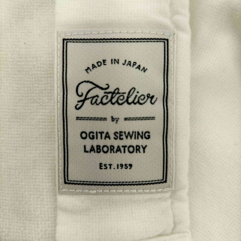 ファクトリエ factelier OGITA SEWING LABORATORY ホリゾンタルカラー 半袖コットンシャツ メンズ JPN:L