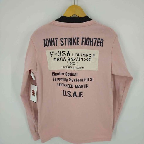 アヴィレックス AVIREX SHEETING WAPPEN F-35A/シーチングワッペン F-35A ロングスリーブTシャツ メンズ JPN:M