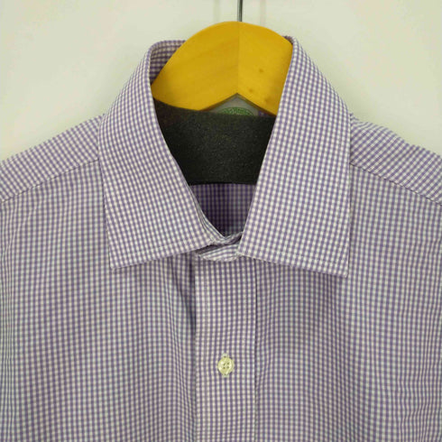 ブルックスブラザーズ BROOKS BROTHERS MILANO スーピマコットンL/Sチェックシャツ メンズ 15-32