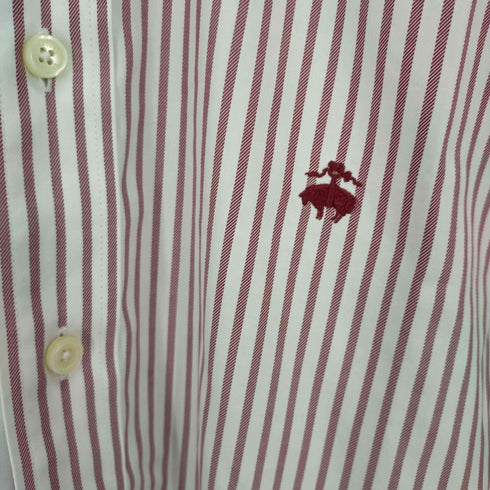 ブルックスブラザーズ BROOKS BROTHERS スーピマコットン ボタンダウンL/Sストライプシャツ メンズ JPN:S