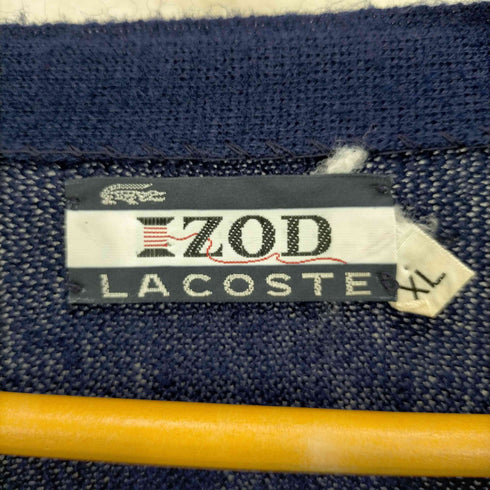 アイゾッドラコステ IZOD LACOSTE 80S 糸巻きタグ 刺繍カーディガン メンズ JPN:XL