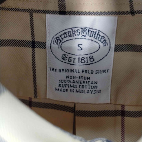 ブルックスブラザーズ BROOKS BROTHERS スーピマコットン ボタンダウンL/Sチェックシャツ メンズ JPN:S
