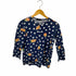 トリココムデギャルソン tricot COMME des GARCONS 11SS AD2010 ドットフルーツプリントノーカラーボタン留めカットソー レディース JPN:S