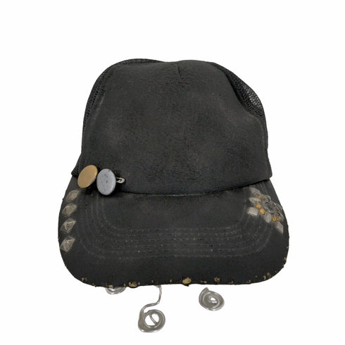 スカル SKULL スタッズ メッシュキャップ メンズ FREE