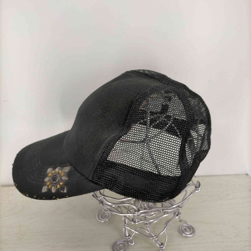 スカル SKULL スタッズ メッシュキャップ メンズ FREE