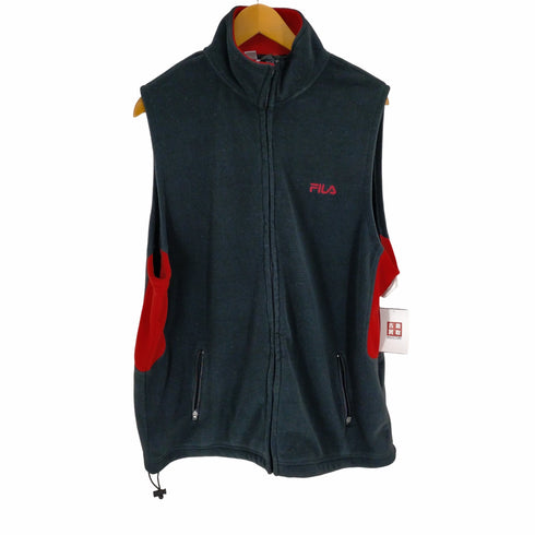 フィラ FILA バイカラーフリースベスト メンズ JPN:XL