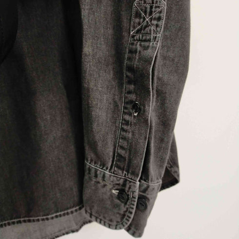 ブルックスブラザーズレッドフリース BROOKS BROTHERS REDFLEECE 両胸ポケットL/Sブラックデニムシャツ メンズ JPN:S