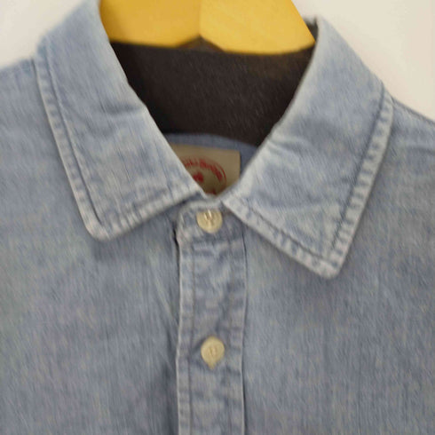 ブルックスブラザーズレッドフリース BROOKS BROTHERS REDFLEECE 両胸ポケットL/Sデニムシャツ メンズ JPN:S