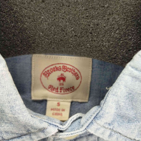 ブルックスブラザーズレッドフリース BROOKS BROTHERS REDFLEECE 両胸ポケットL/Sデニムシャツ メンズ JPN:S