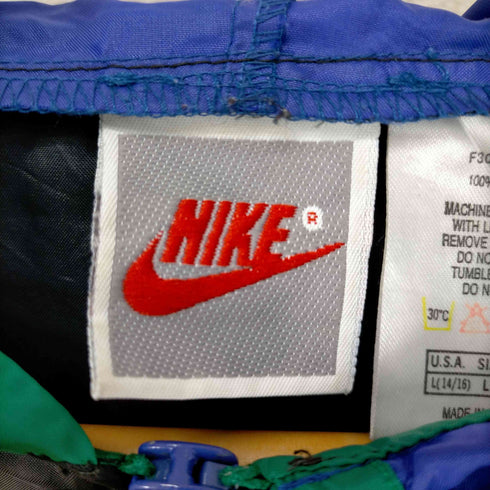 ナイキ NIKE 90S バック刺繍ナイロンジップブルゾン レディース JPN:L