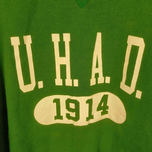 ラッセルアスレチック RUSSELL ATHLETIC 90S USA製 OHAD Vガゼット プリントスウェット メンズ import:XL