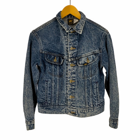 リー Lee 80S~ MADE IN USA ケミカルウォッシュデニムトラッカージャケット レディース 6