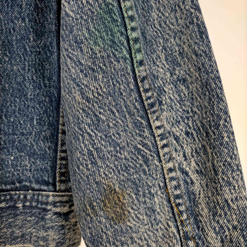 リー Lee 80S~ MADE IN USA ケミカルウォッシュデニムトラッカージャケット レディース 6