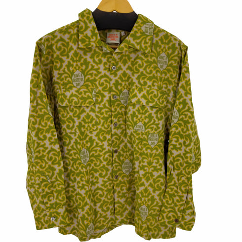 HAVE A GREATFUL DAY OPEN COLLAR LONG SLEEVE SHIRT メンズ JPN:M